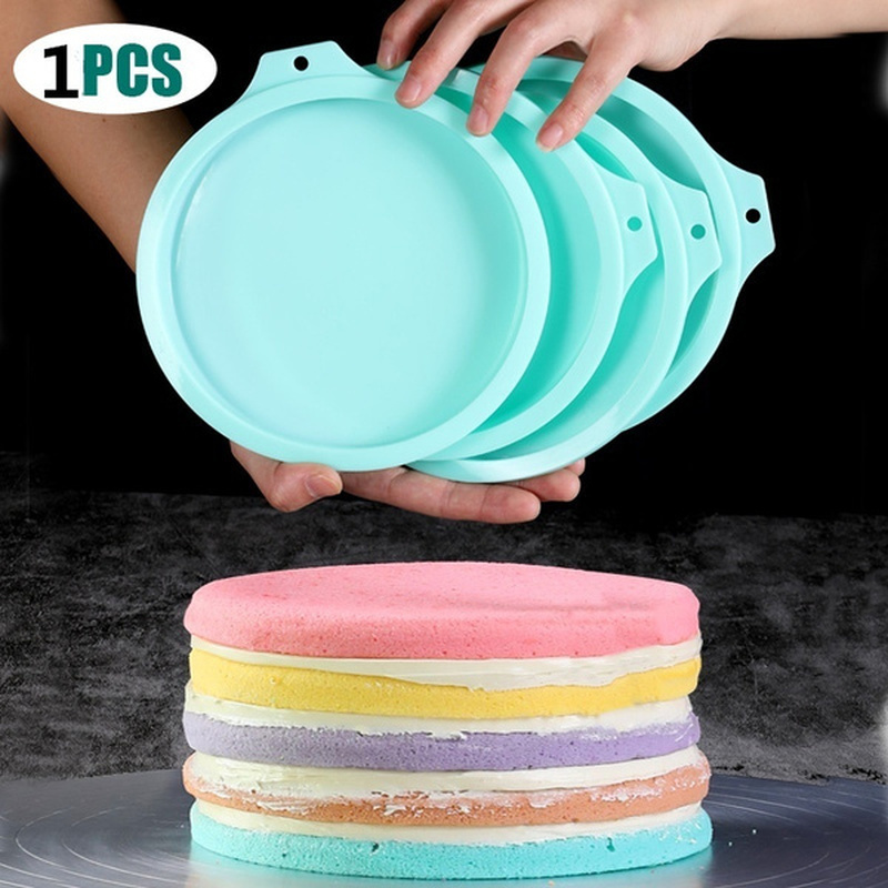 Kitchen Silicone Layered Cake Mold / DIY Desserts Baking Mold /Non-stick Round Shape Cake Tray Mould Baking Tools