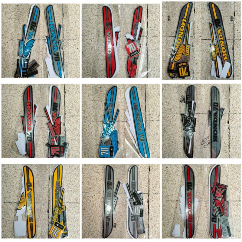 striping sticker variasi honda c70 / C 70