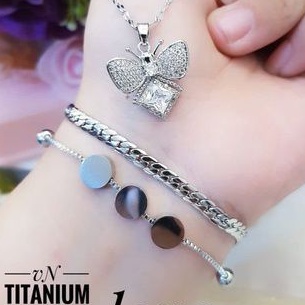 TiTanium set gelang kalung R47