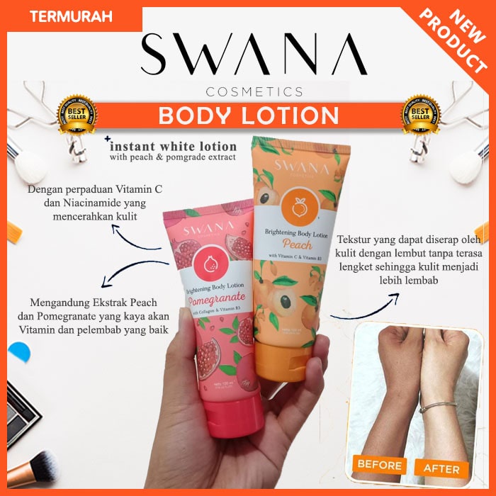 SWANA Body Lotion Peach &amp; Pomegranadte