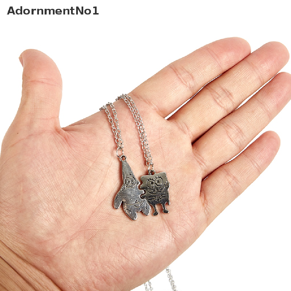 (AdornmentNo1) Kalung Rantai Dengan Liontin Hati Motif Tulisan Best Friends Untuk Pasangan / Sahabat