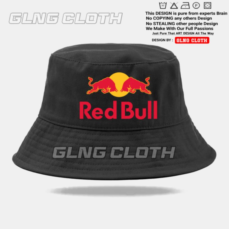 Topi Redbull Bucket - Bucket Hat Red Bull
