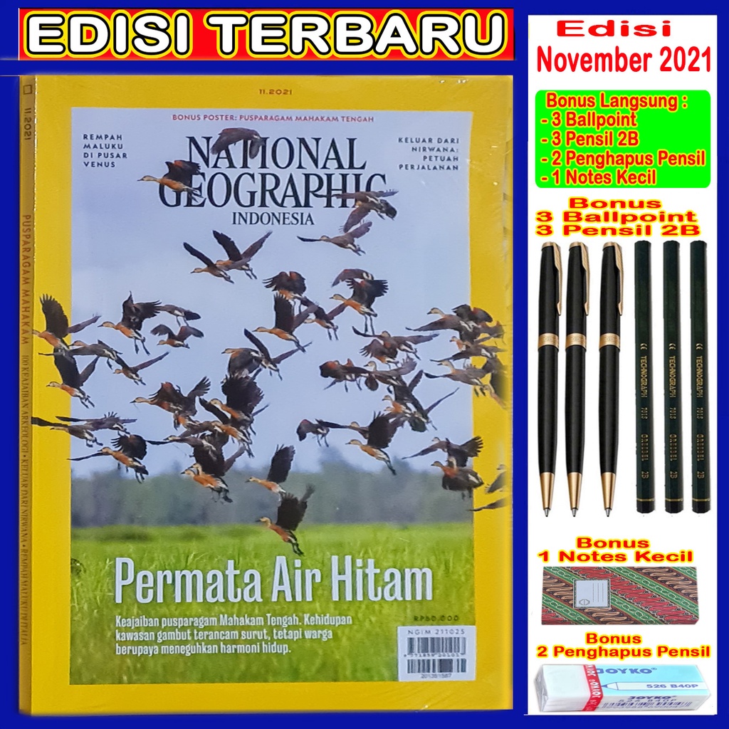 Majalah National Geographic Indonesia Terbaru - November 2021