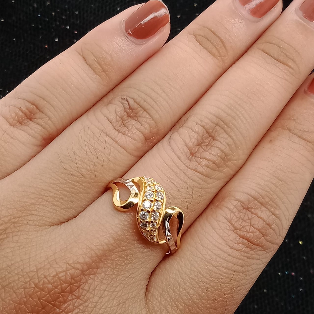 Cincin Emas 17K - 1.85 gr Kadar 750 - 49