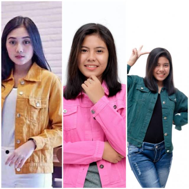 Jaket jeans wanita/crop jeans/atasan jaens wanita/denim jaket/ jaket Aurora/jaket Levis wanita
