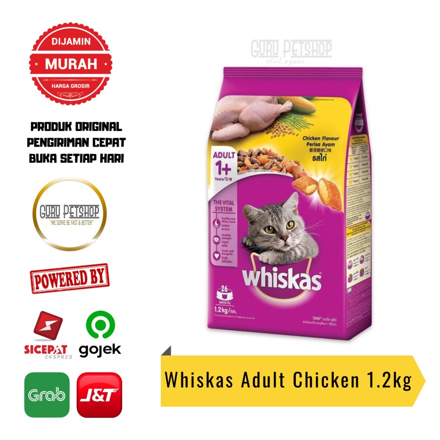 Whiskas Adult Chicken 1.2kg Freshpack Chicken Flavor Adult 1+