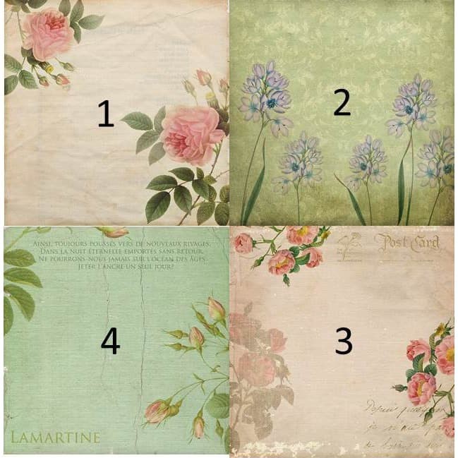 Kertas Scrapbook - Antique Garth 1-7_FFH19 Design