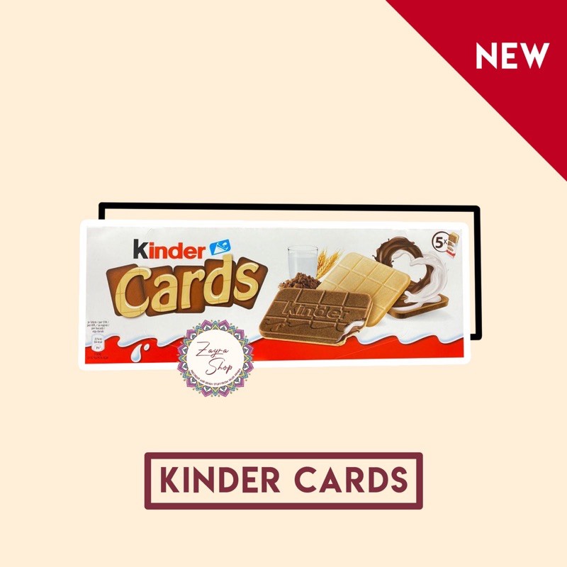 

Kinder Cards Bar Coklat biskuit exp 12/24