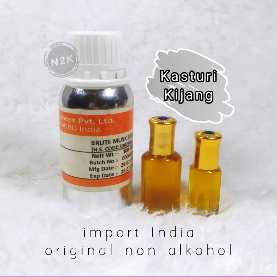 Bibit Parfum Kasturi Kijang Brute Musk Ori Non Alkohol Import India