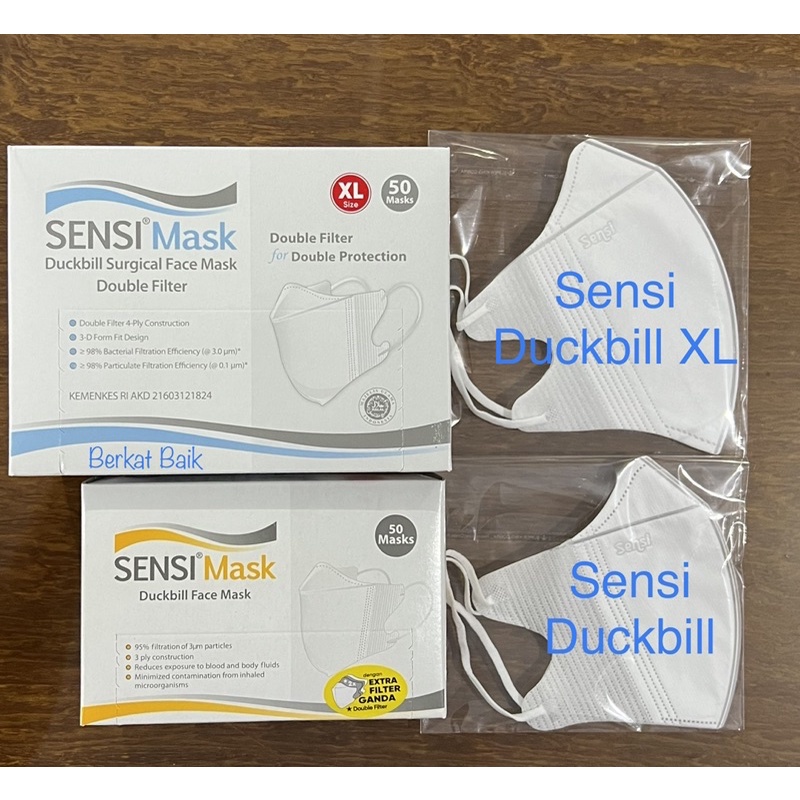 Masker Sensi Duckbill New 4 Ply - 50 pcs / box