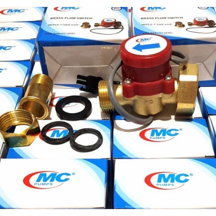 MC Otomatis Water Flow Switch/ Brass Switch 1&quot; x 3/4&quot; / 1&quot; x 1/2&quot; Promo Termurah