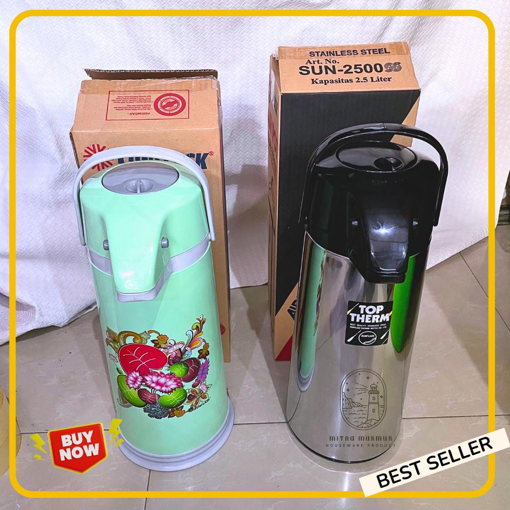 SALE!! THERMOS AIR PANAS POMPA 2,5 LITER VACUM FLASK ALL MERK