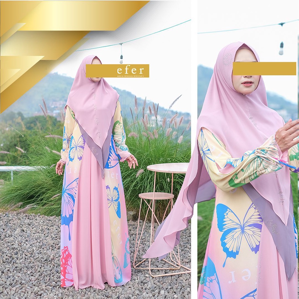 Adora Gamis Syari Set by Efer