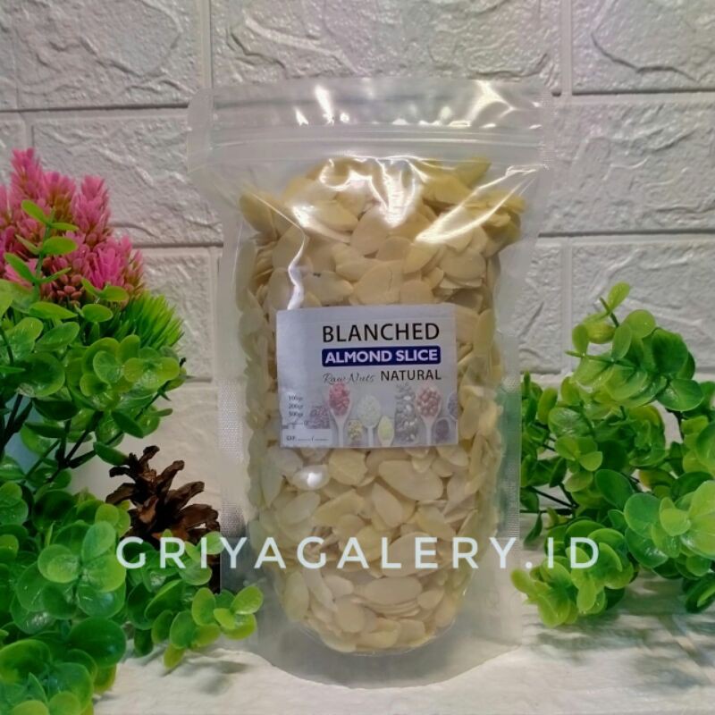 

500gr RAW Roasted Nut & Seed - Almond Sliced slice Kupas Blanched muesli