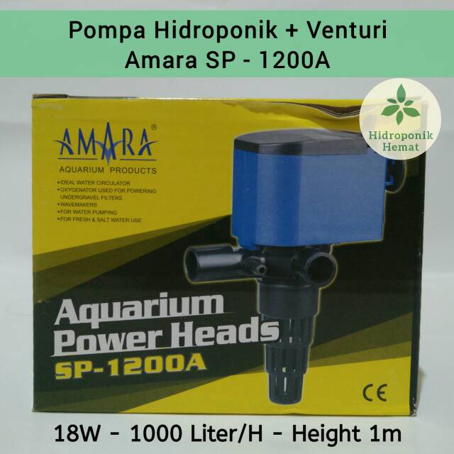 Pompa Celup + Venturi Amara SP-1200A Hidroponik & Aquarium