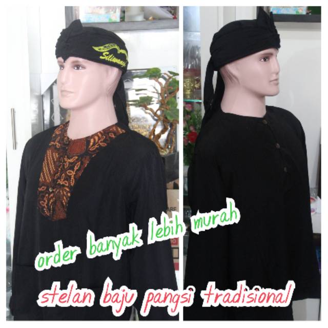 Stelan Baju celana pangsi dewasa tradisional/silat/adat Dewasa , ukuran S,M,L,XL,XXL (kode 10)