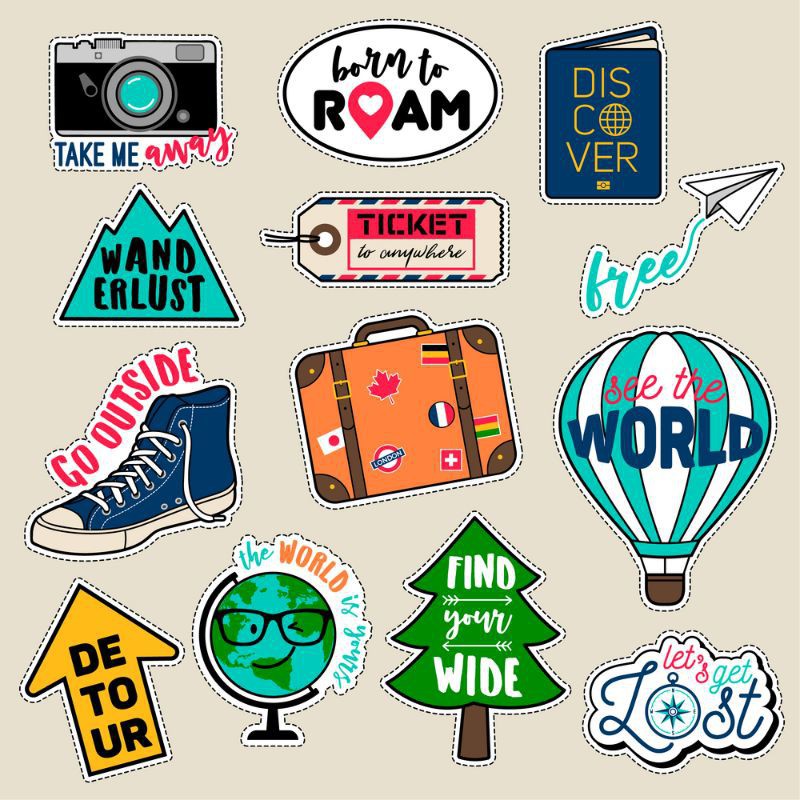 

STIKER TUMBLR TRAVEL SERIES murah