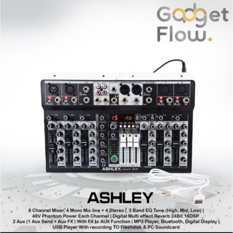 Audio mixer recording ashley brand