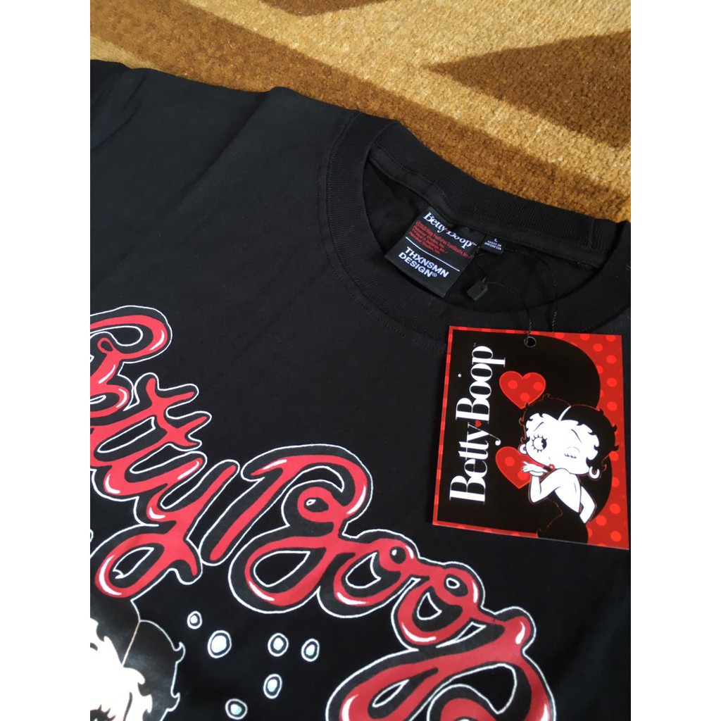 T-Shirt THANKSINSOMNIA X BETTY BOOP™️ Bathun Black UNISEX