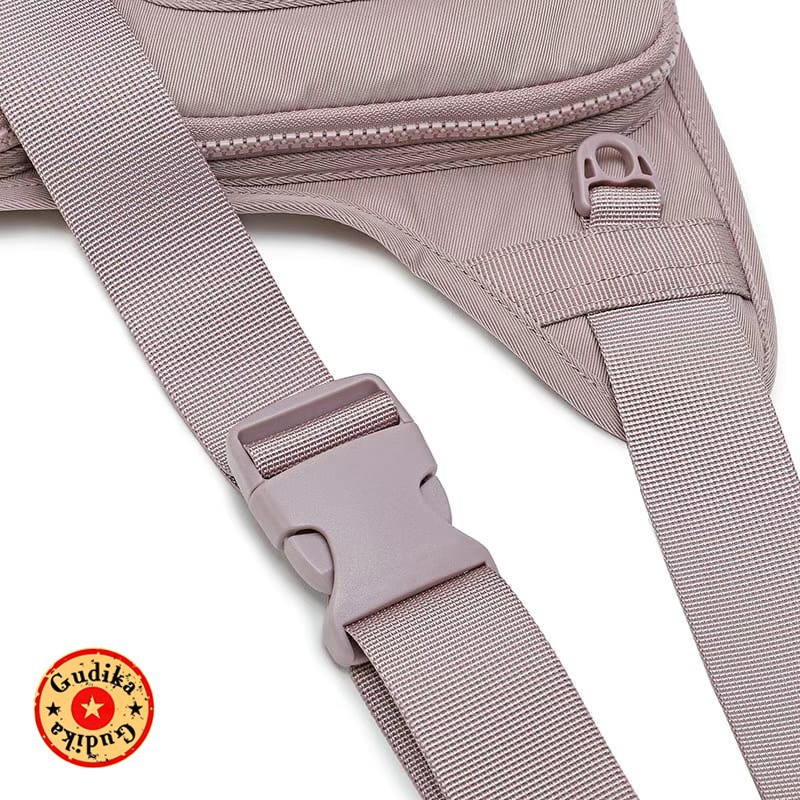 GUDIKA - Waistbag Couple Kece Import Original 5213 - Tas Wanita Pria Tas Selempang Bahu Kekinian Bahan Nylon Waterproof Anti Air - slingbag - tas mini - bag - cewek - imut - fashion - branded - santai - tas Pinggang - slempang - termurah - ori - handbag