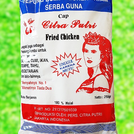 

Ds501D0 Tepung Putri Serbaguna Vegetarian Cap Citra Putri 250G Gr0B1