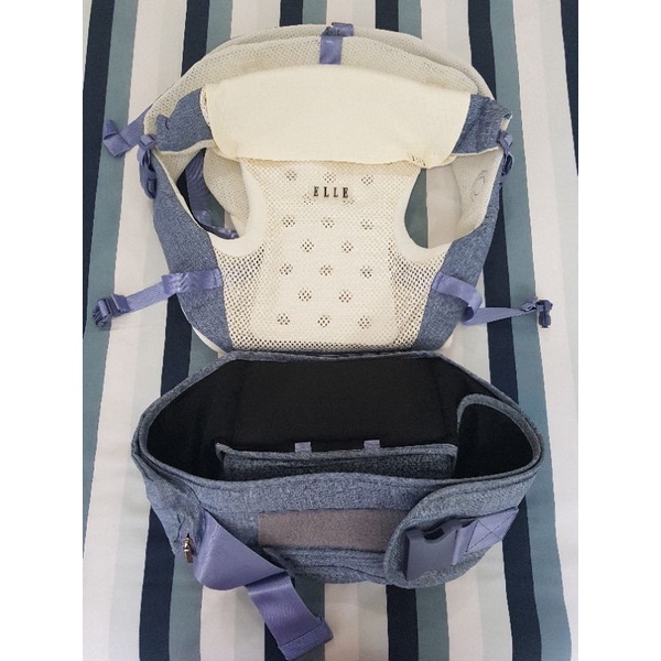 (Preloved) Elle ULTIMATE 9 in 1 Hipseat Carrier - Blue - Baby Carrier Gendongan Bayi