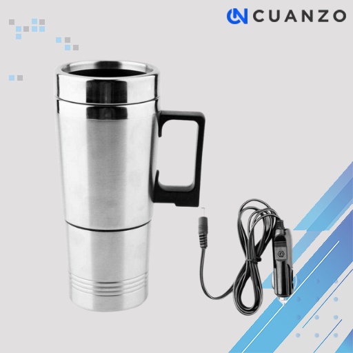 Gelas Pemanas Mobil Car Heating Cup Mug 12V 350+150ML Stainles Steel / Teko Gelas Listrik Pemanas Air Di Mobil / Termos Air Panas Bisa Di Cas Di Mobil Mini / Mug Elektrik Alat Pemanas Airr Listrik / Mug Pemanas Air Kopi Teh Instan Di Mobil Murah Original