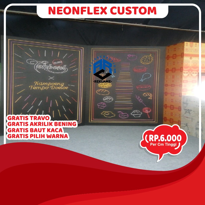 Jual HURUF TIMBUL NEONFLEX TULISAN NEON TIMBUL AKRILIK LED STAINLESS ...