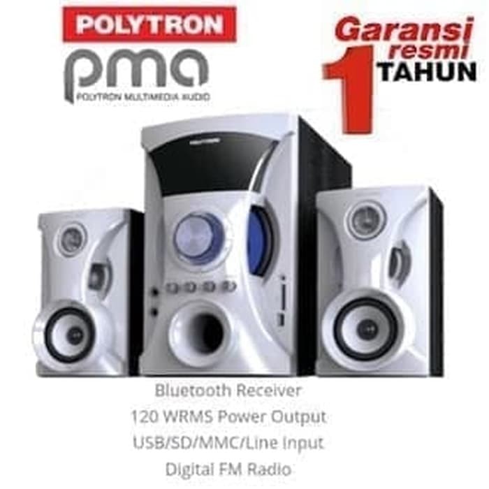 Multimedia Speaker Polytron PMA9505 PMA 9505 Bluetooth USB MP3 Tanpa FM