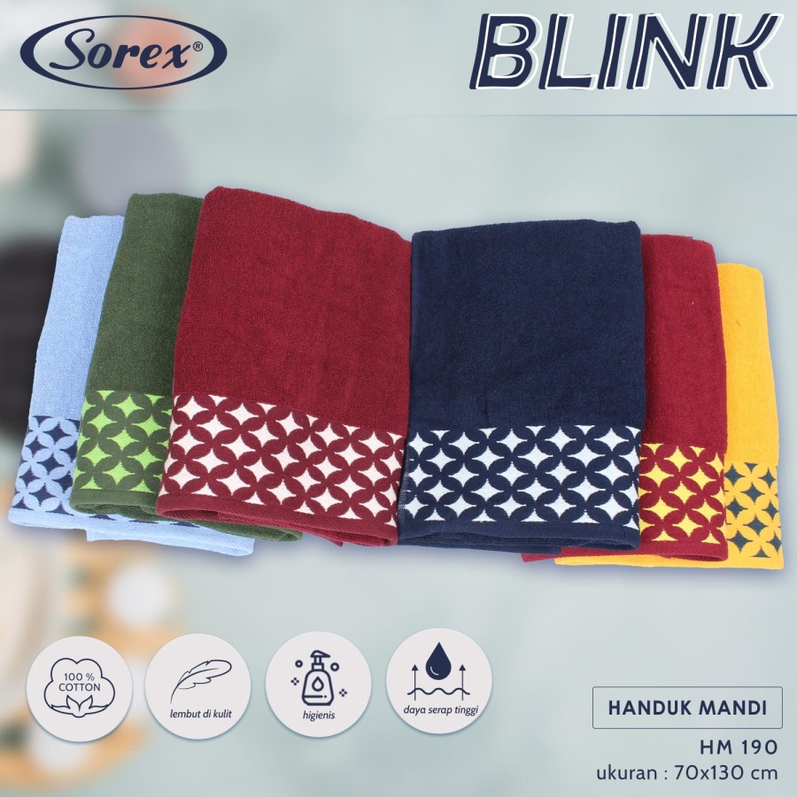 HANDUK MANDI COTTON TOWEL SOREX  HM186; 187; 188; 190