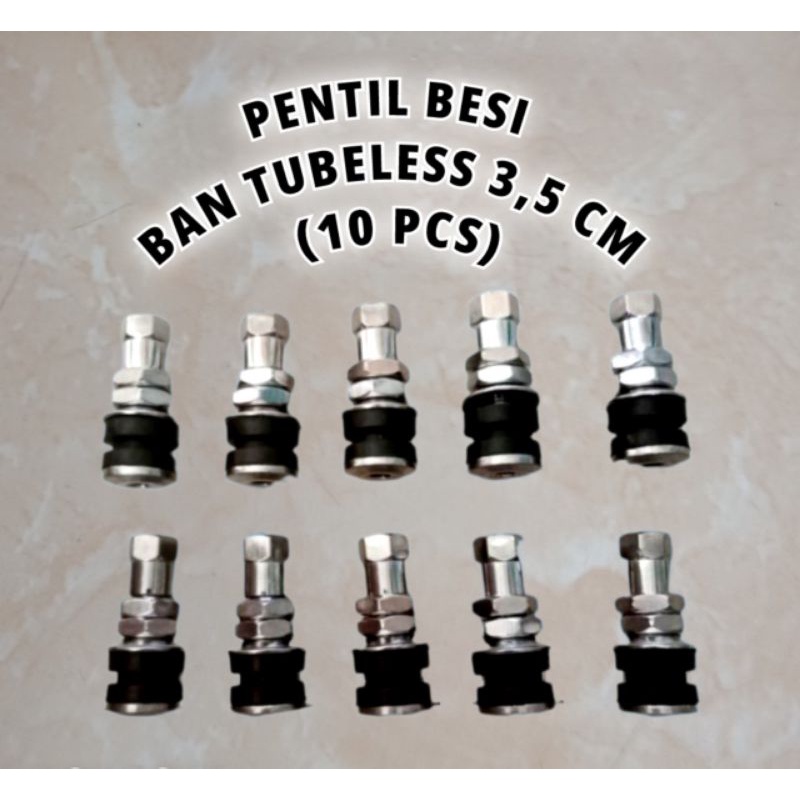 PENTIL BESI BAN TUBLES 3,5 CM (10 PCS) UNTUK SEMUA MOTOR