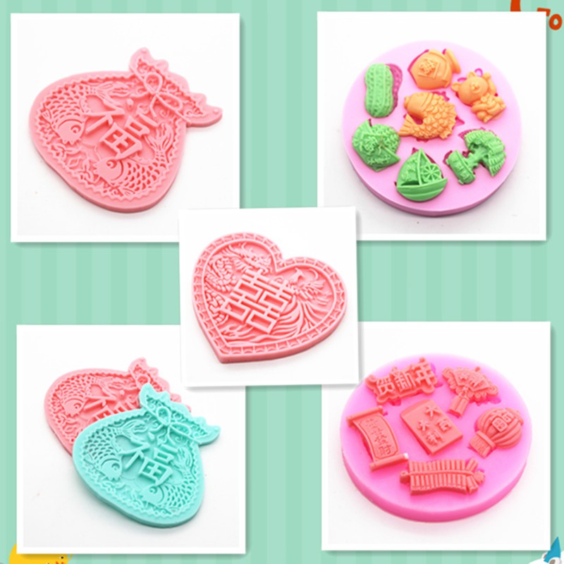 Cetakan Adonan Kue Fondant Desain Chinese New Year Bahan Cetakan Adonan Kue Fondant Desain Chinese New Year Bahan