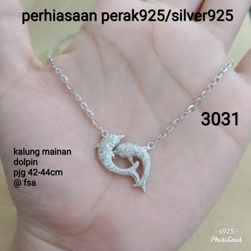 KALUNG KOYE DOLPHIN PUTIH 3031 PERAK 925