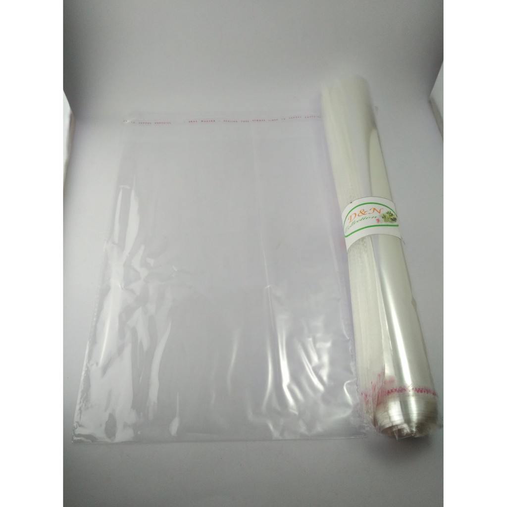 PLASTIK BENING SEAL OPP 20X30 BUNGKUS MAKANAN UNDANGAN JILBAB PAKAIAN MURAH GROSIR BANDUNG Limited