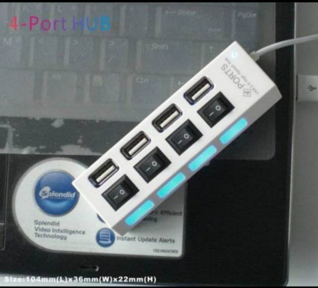 [COD] USB HUB SAKLAR 4 PORT LUBANG ON/OFF HIGH SPEED / SAMBUNGAN USB