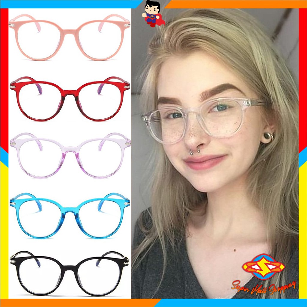 SMS Kacamata Anti Radiasi 15959 Kaca Mata Pria Wanita Frame Sunglasses Lensa Transparan Import