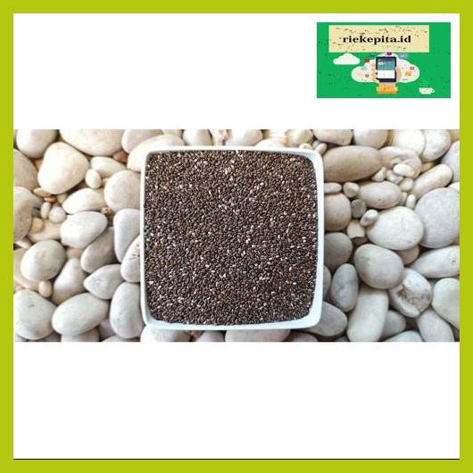 

5Yer67R- Organic Black Chia Seed 100 Gram Mexico Murah Berkualitas Chia Seeds T7Rty67-