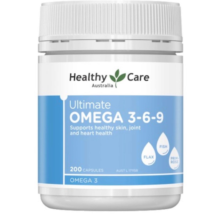 MENOPAUSEOBAT- HEALTHY CARE ULTIMATE OMEGA 369 200 KAPSUL FLAXSEED EVENING PRIMROSE -OBAT-MENOPAUSE.