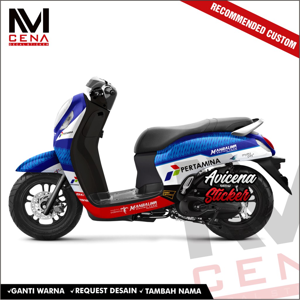 Sticker Striping Decal Scoopy Prestige New 2021 Decal Sticker New Scoopy Prestige 2021 Ful Mandalika