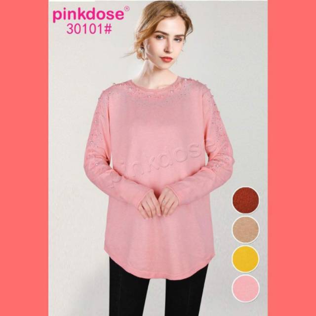 || ❗JUMBO ❗ATASAN RAJUT RENDA LEHER & LENGAN PINKDOSE || PREMIUM QUALITY ~ IMPORT