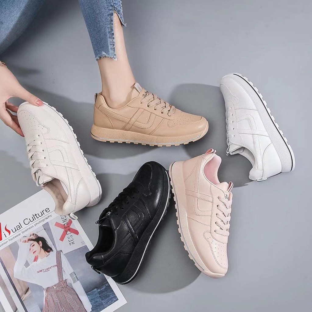 FS045 Sepatu Sneakers Wanita import Fashion Korea Santai Premium impor Sepatu Wanita