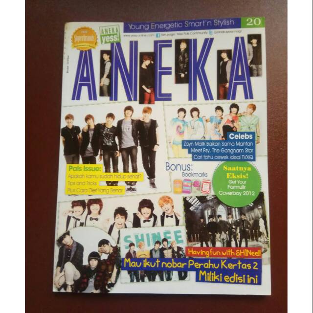 (PRELOVED) MAJALAH ANEKA YESS COVER K POP SHINEE