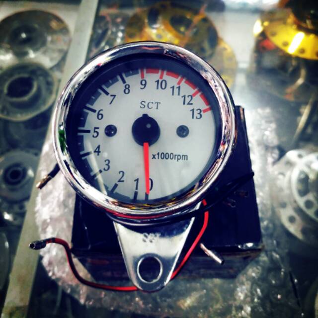 Tachometer scarlet Chrome