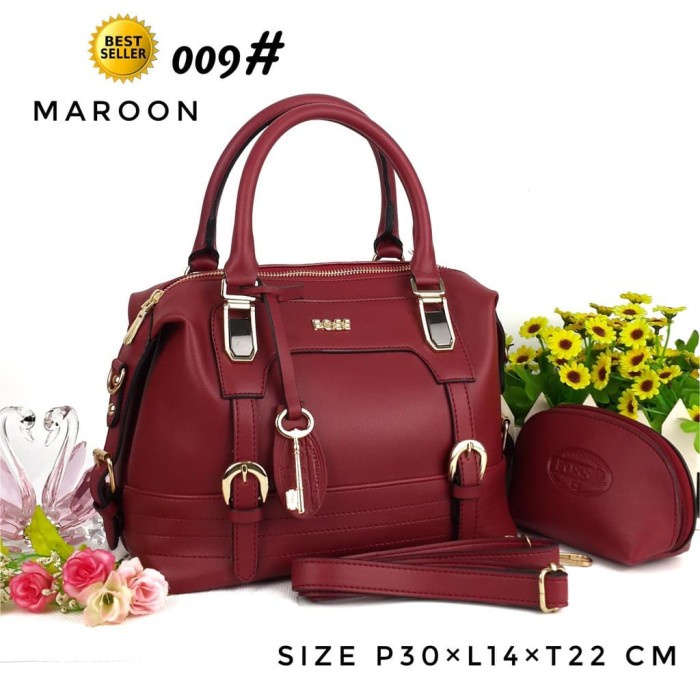 Tas Wanita Batam Fossil 009 Gesper Tas Fosil Handbag Import Murah Terlaris