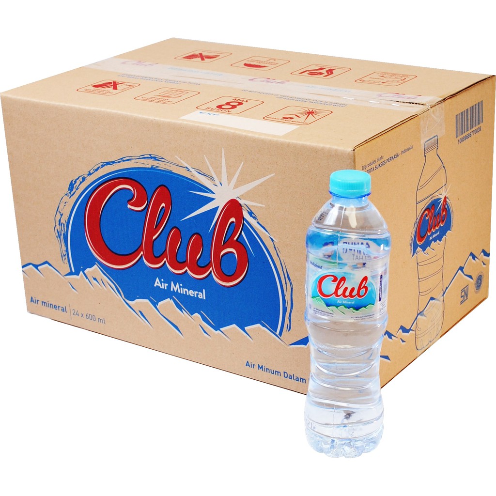 Jual Club Air Mineral 600ml x 24 Pcs Indonesia|Shopee Indonesia