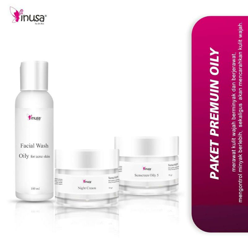 Paket Perawatan Oily Skin Kulit Berminyak Inusa Skincare