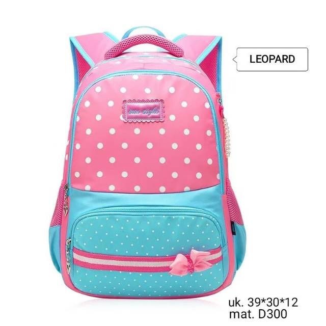 WAISTBAGS {{BISA COD}}TAS RANSEL ANAK SEKOLAH SD CEWEK POLKADOT PISBAN