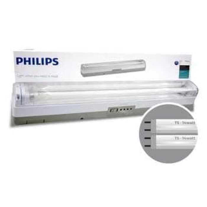 Philips TWS200 Renewable Energy White 2x14W 240V - Lampu Emergency