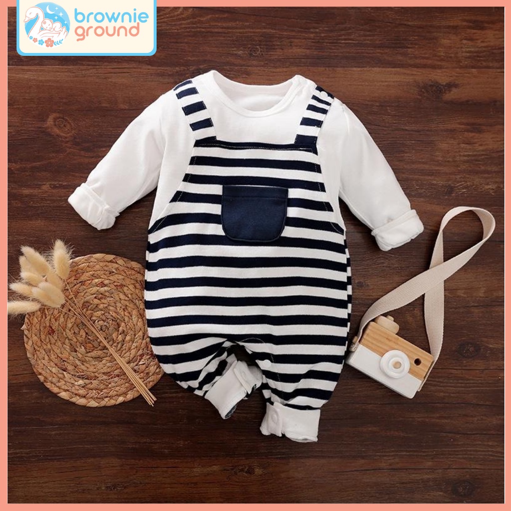 JUMPER BAYI LENGAN PANJANG / JUMPER BAYI MOTIF GARIS / JUMPER BAYI 0-24BULAN IMPORT / BA-858