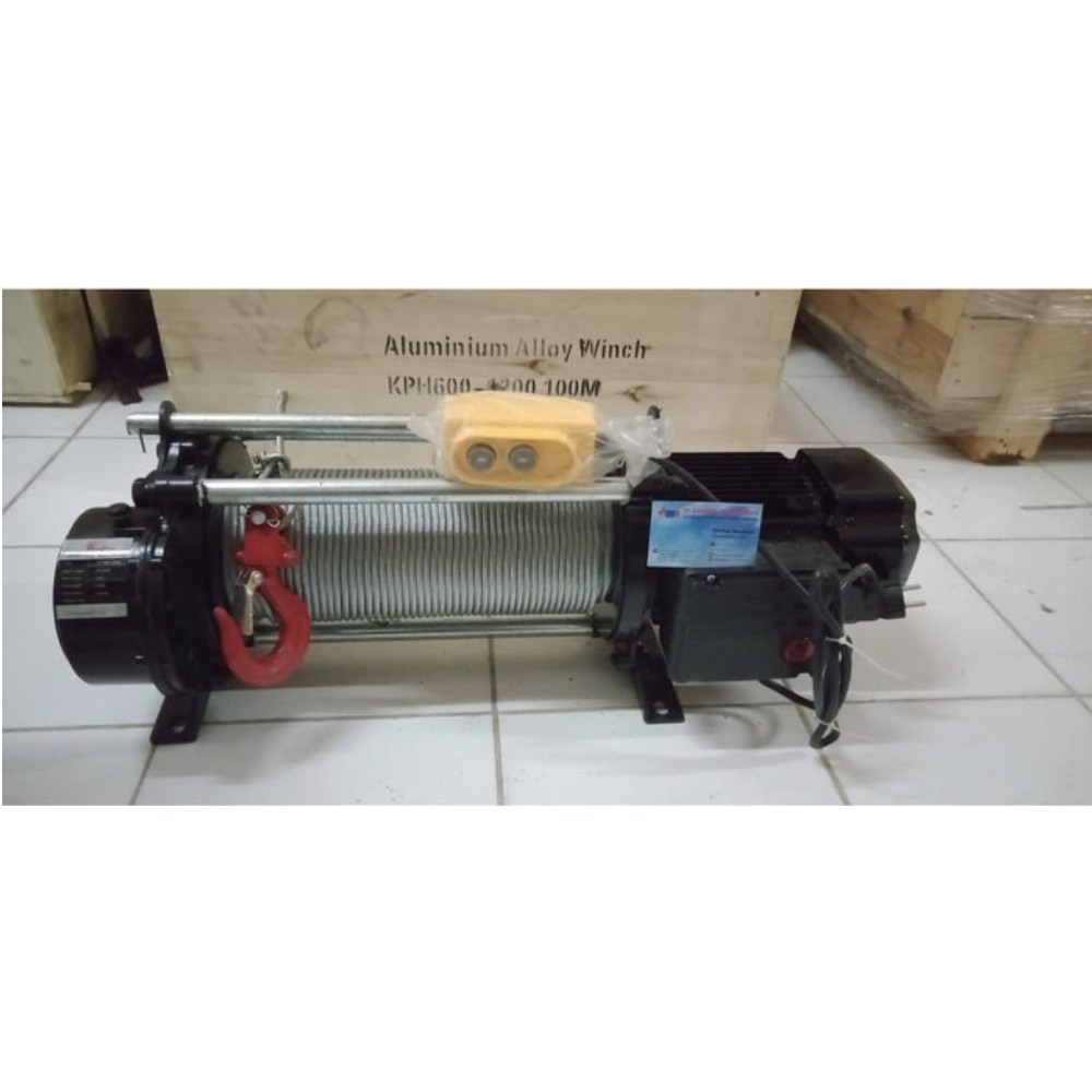 Electric Hoist | Mini Wire Hoist | Katrol Elektrik 1200 Kg 100 Mtr